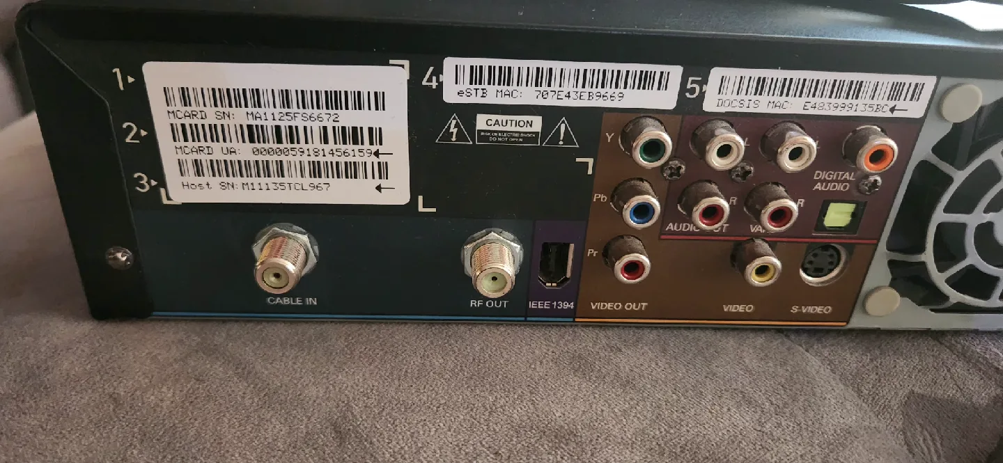 Motorola HD Dual Tuner DVR Set Up Box (DCX3400-M) image indicator(5)