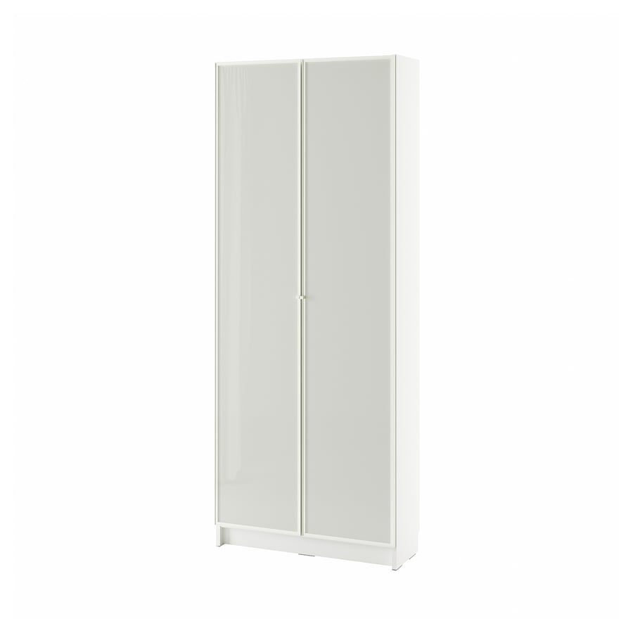 IKEA Billy Bookcase with Glass Doors - White