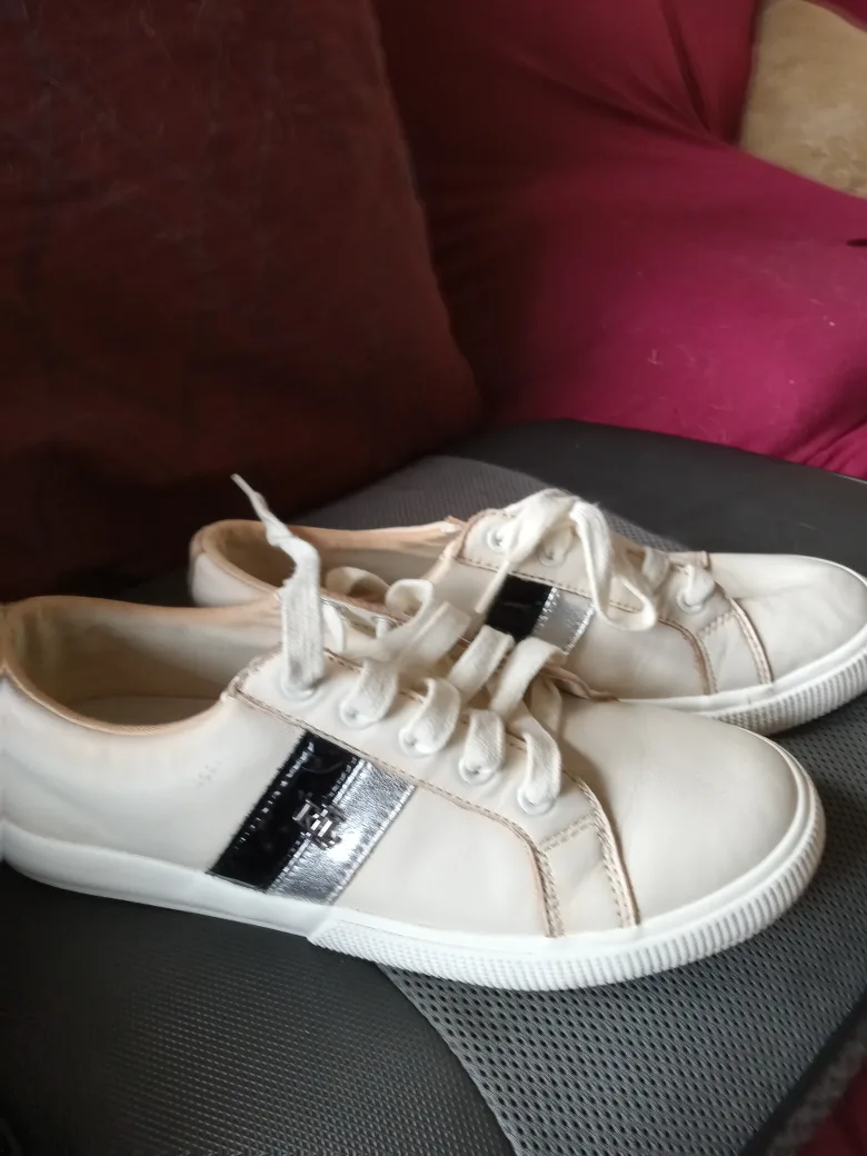 Ralph Lauren Cream Sneakers thumbnail