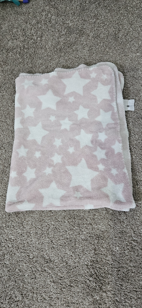Pink Star Baby Blanket