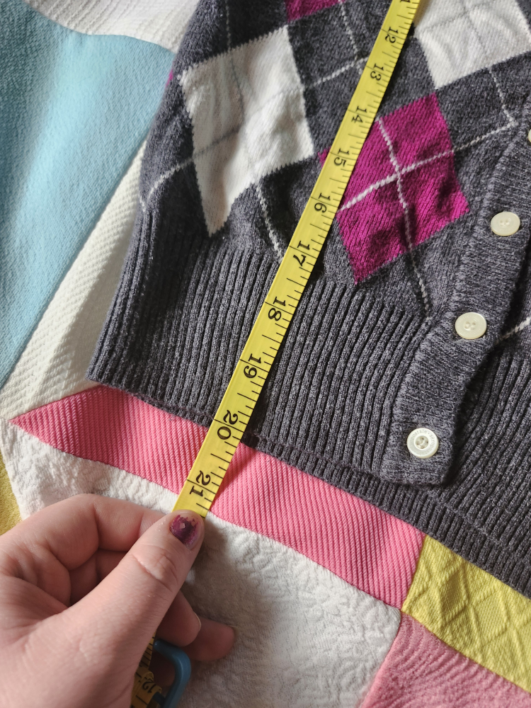Aeropostale 2000s argyle preppy cardigan - photo 5
