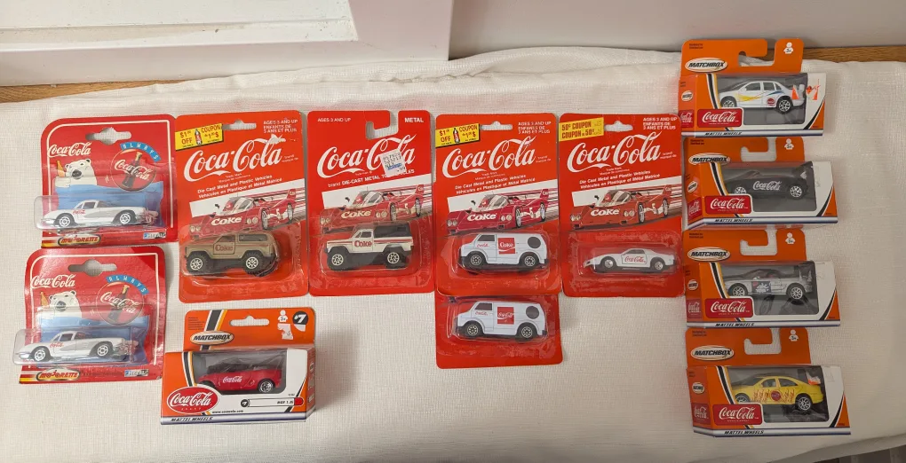 Coca Cola Coke  Die Cast Cars 1988 to 2002 thumbnail