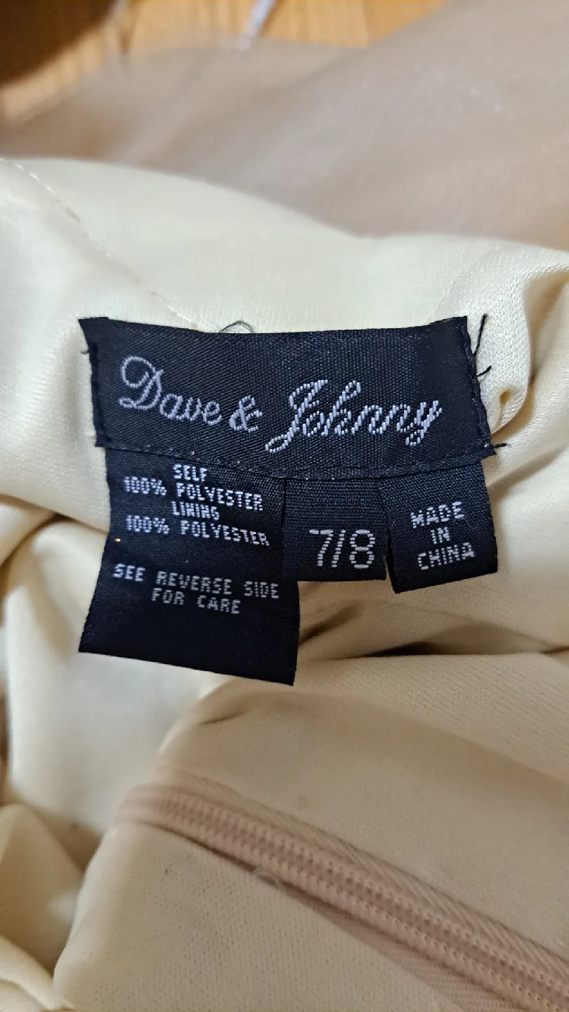 Designer Dave and Johnny Evening mermaid Gown - Size 7/8 image indicator(2)