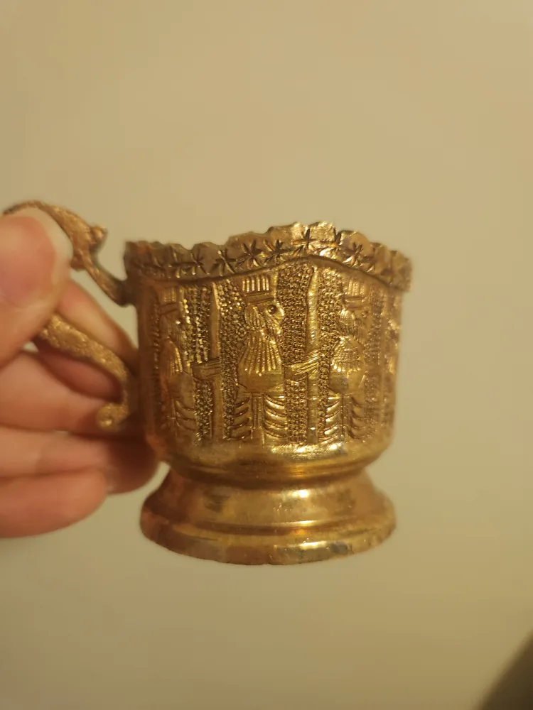 Vintage Gold Tea Set with Tray image indicator(6)