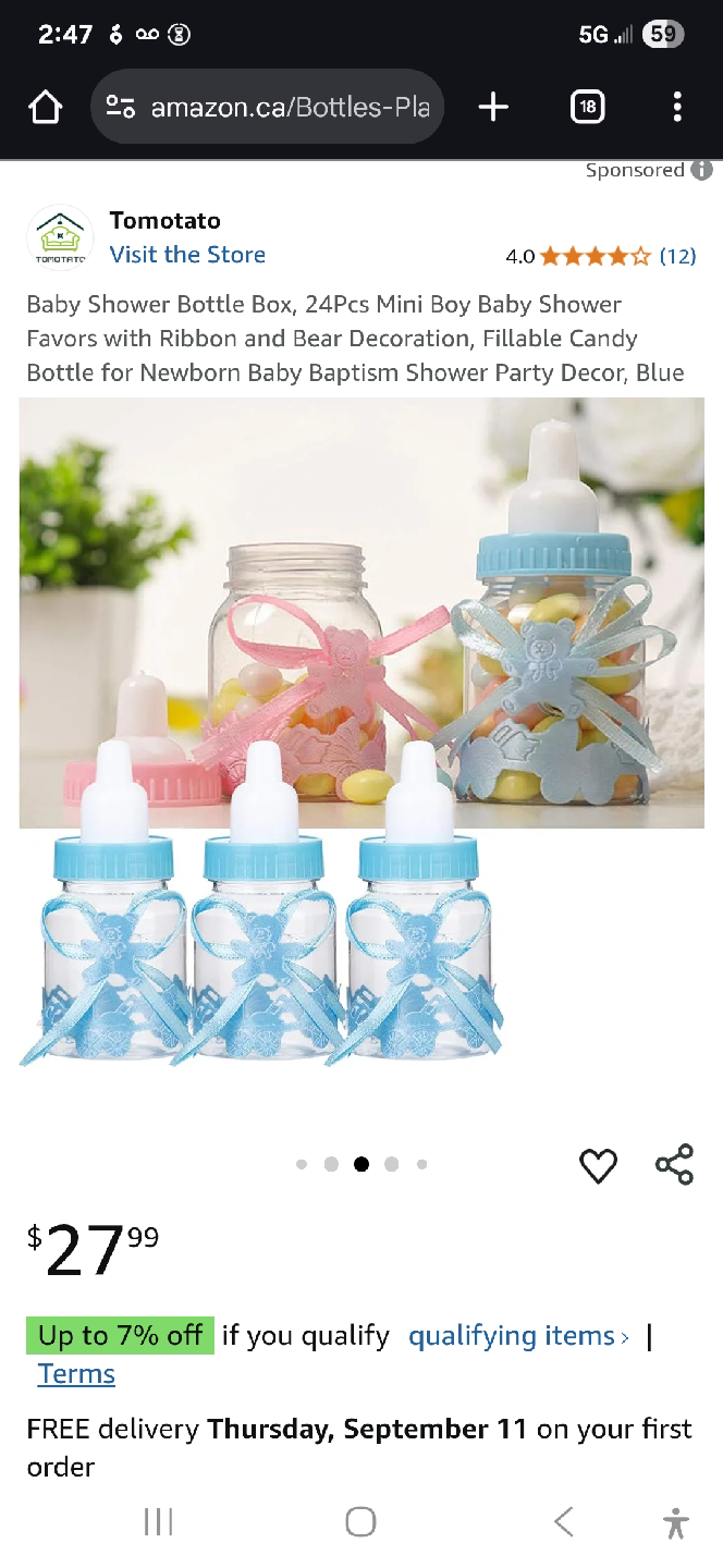 Tomotato Baby Shower Bottle Favors - 24pk - photo 5