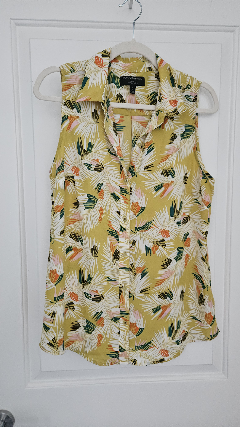 Banana Republic Multicoloured Sleeveless Top - M - photo 3
