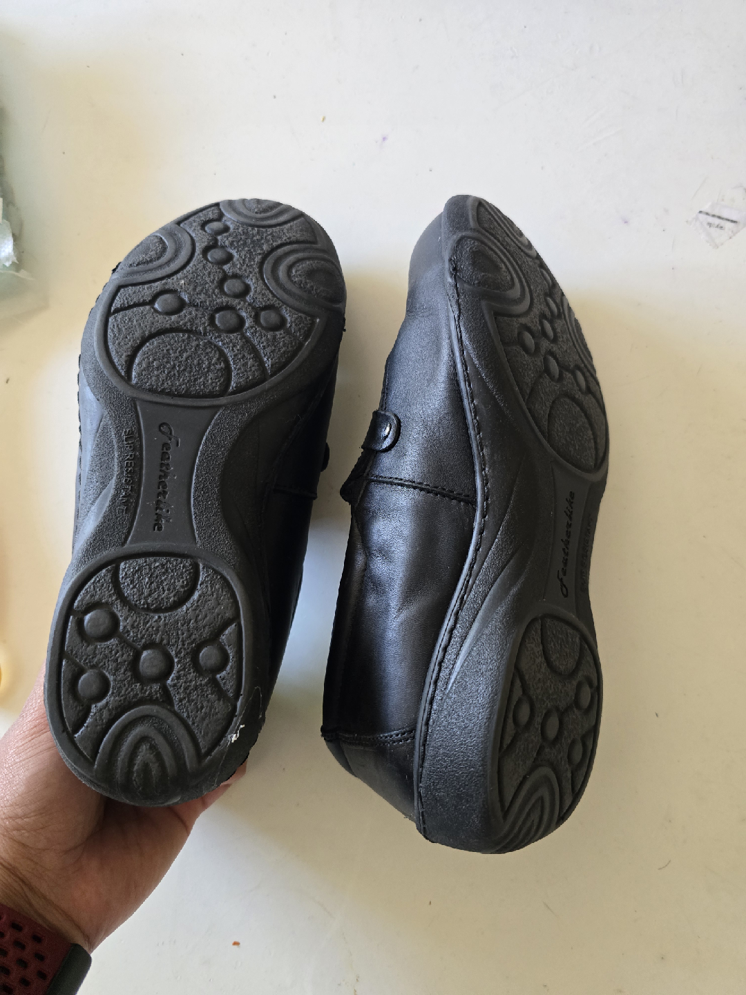 Featherlite SD Black steeltoe Leather Shoes - size 6 - photo 2