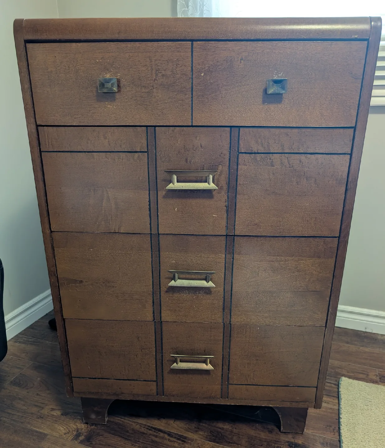 Vintage Wooden Vanity & Chest of Drawers Set image indicator(3)