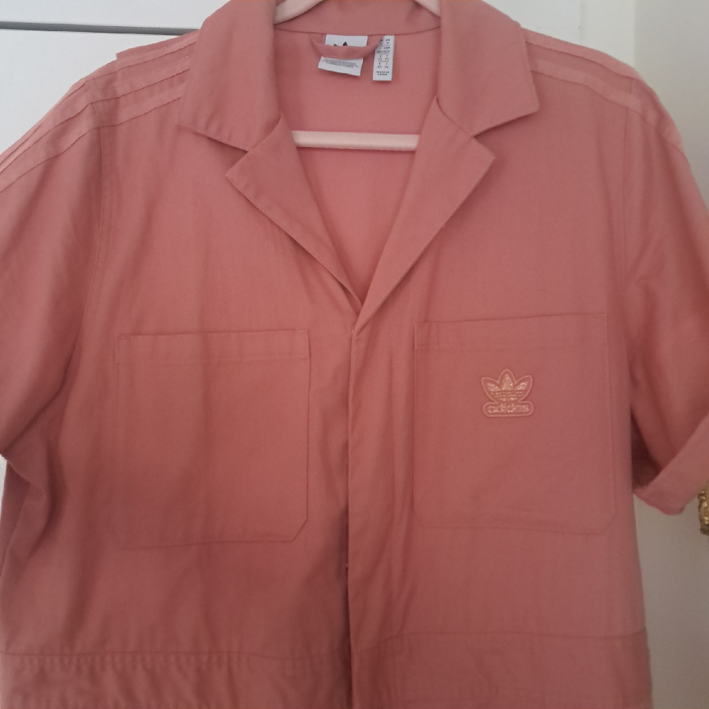 Adidas Originals Pink Coverall Jumpsuit - Size M - photo 2
