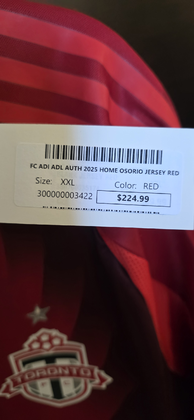 Adidas Toronto FC Osorio 2025 Jersey - XXL - photo 5