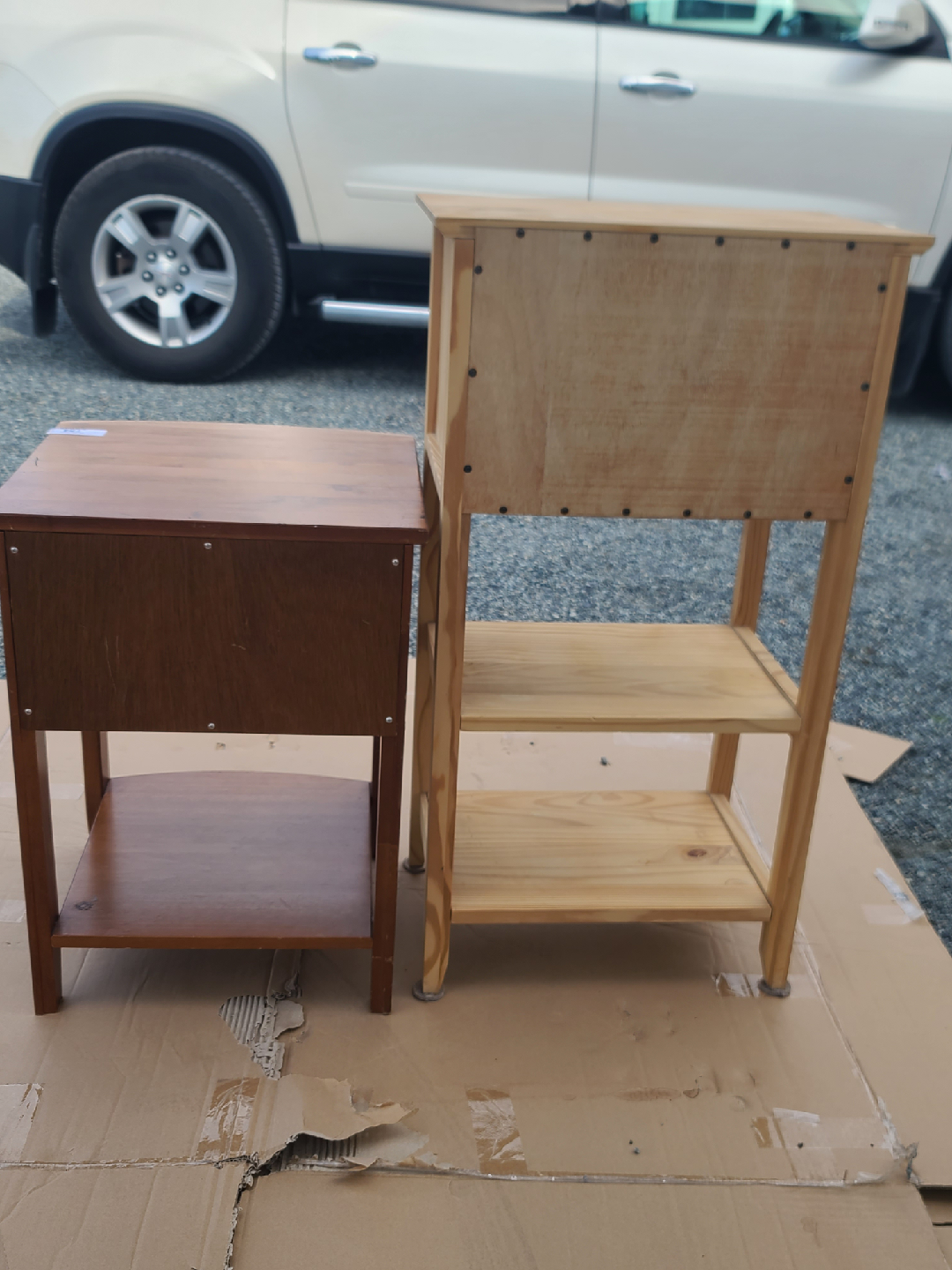 Two Wooden Side Tables - photo 3