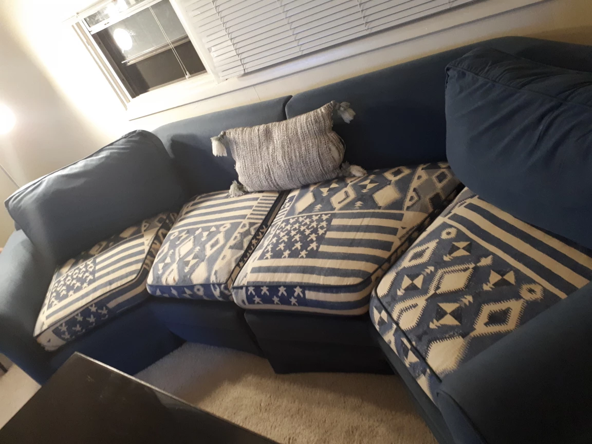 Blue Sectional Sofa