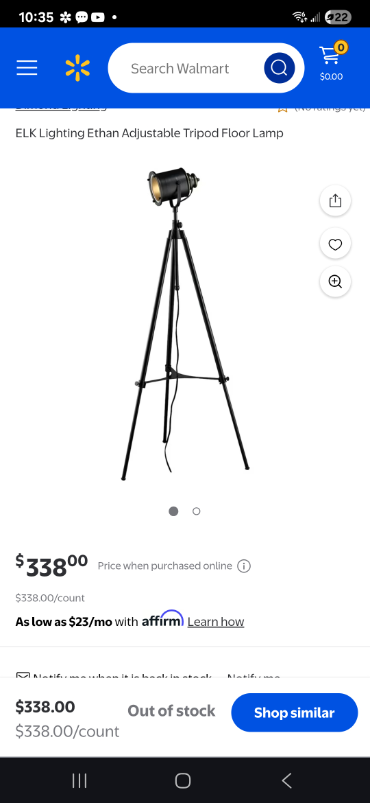 Tripod Floor Lamp adjustable - photo 3