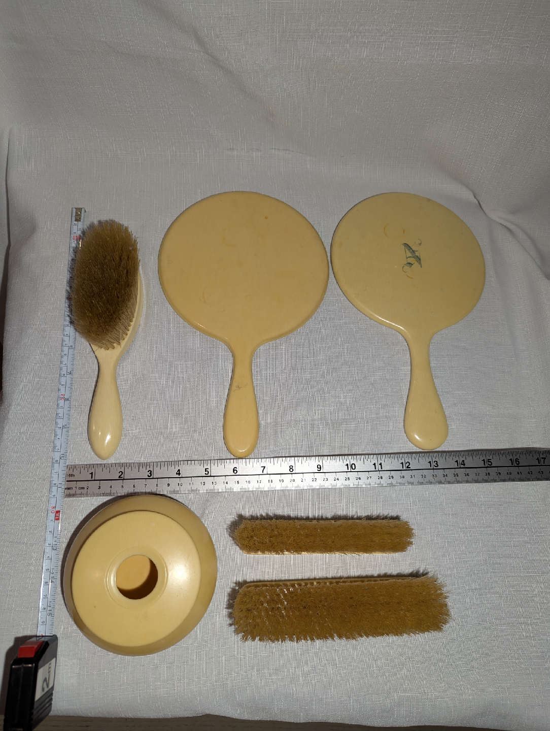Vintage French ivory - Brushes, Mirrors, and More! 2 Birks