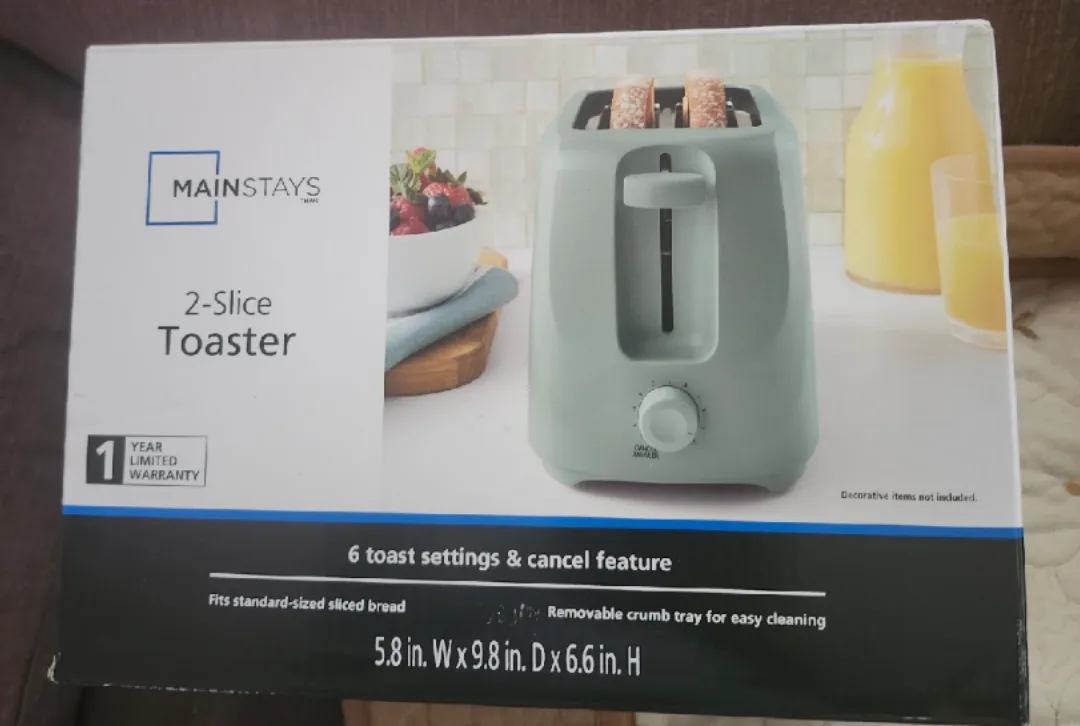 Mainstays 2-Slice Toaster - New in Box! image indicator(2)