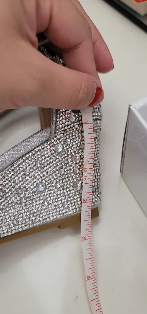 NEW Silver Wedding Wedge Heels Size 8 image indicator(8)