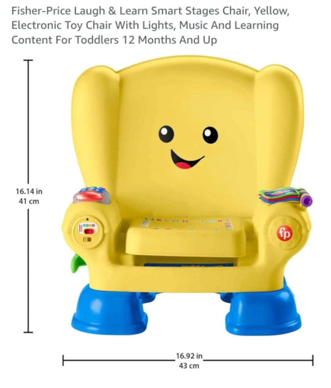 Fisher-Price Laugh & Learn Smart Stages Chair (yellow version) - photo 4