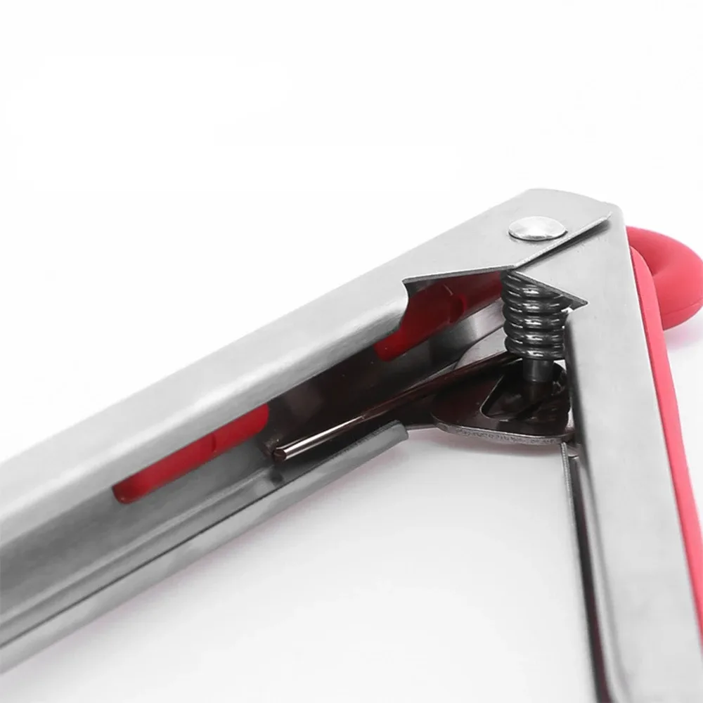 NEW Set of 2 Red Silicone Kitchen Tongs - 9 and 12 inches image indicator(4)