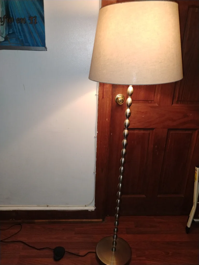 🥕Floor Lamp with Beige Shade thumbnail