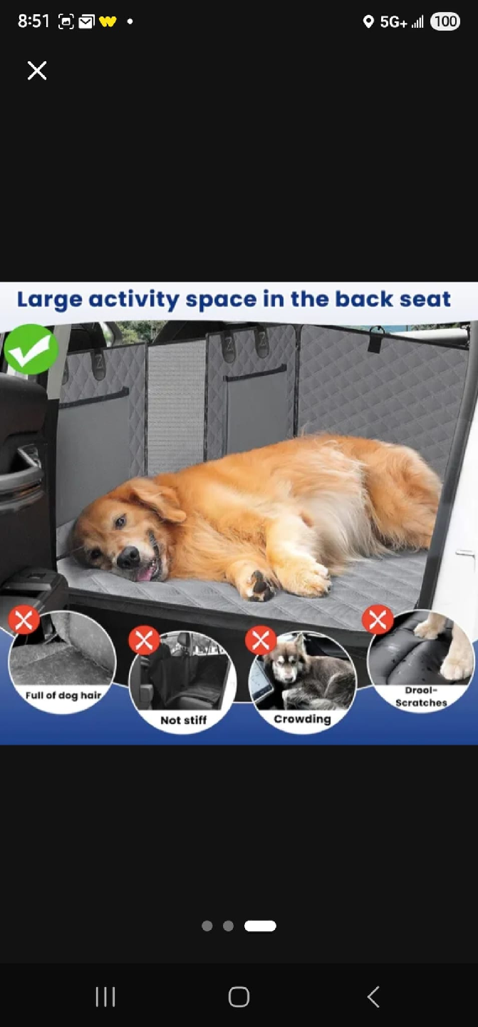 Bunfly Dog Car Seat Cover - photo 2