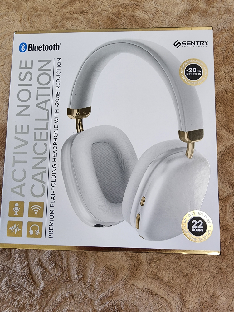 Sentry Active Noise Cancellation Headphones - New