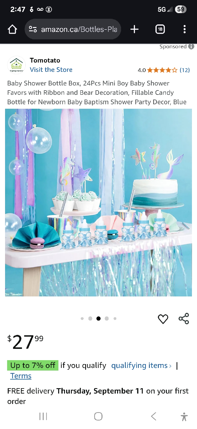 Tomotato Baby Shower Bottle Favors - 24pk - photo 3