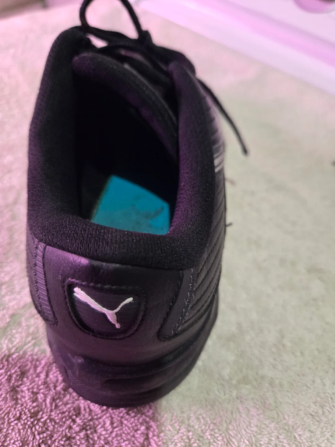 Puma Black Leather Sneakers image indicator(6)