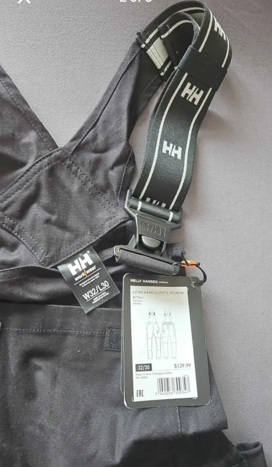 Helly Hansen Oxford Bib Nasalope Workwear Overalls - 32/30 image indicator(2)
