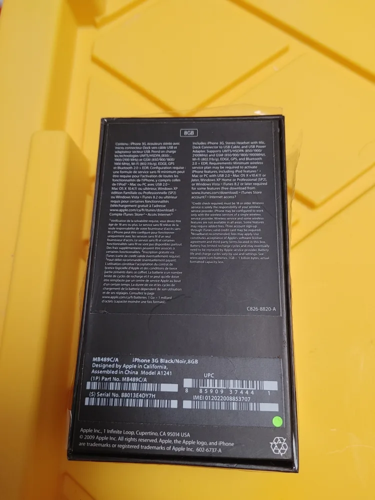 🥕SUPER RARE APPLE IPHONE 3G BOX ONLY image indicator(2)