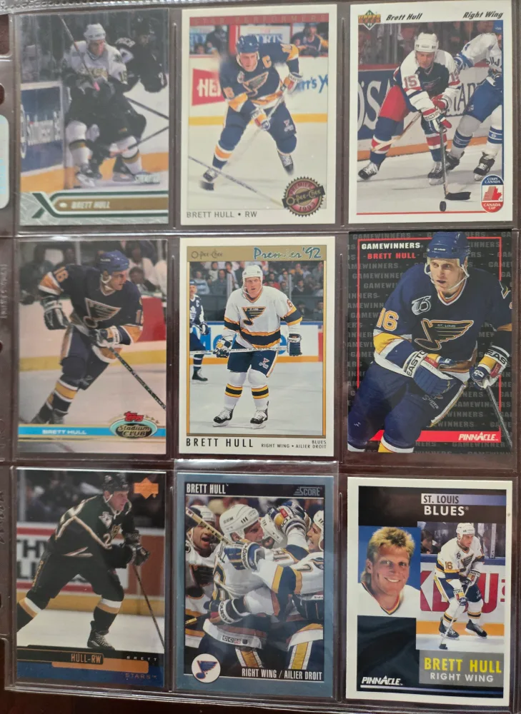 50 Brett Hull Hockey Cards Collection image indicator(6)