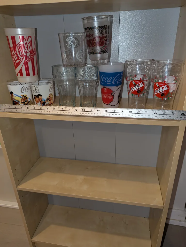 Coca Cola group of plastic Glasses - Set of 10 image indicator(5)