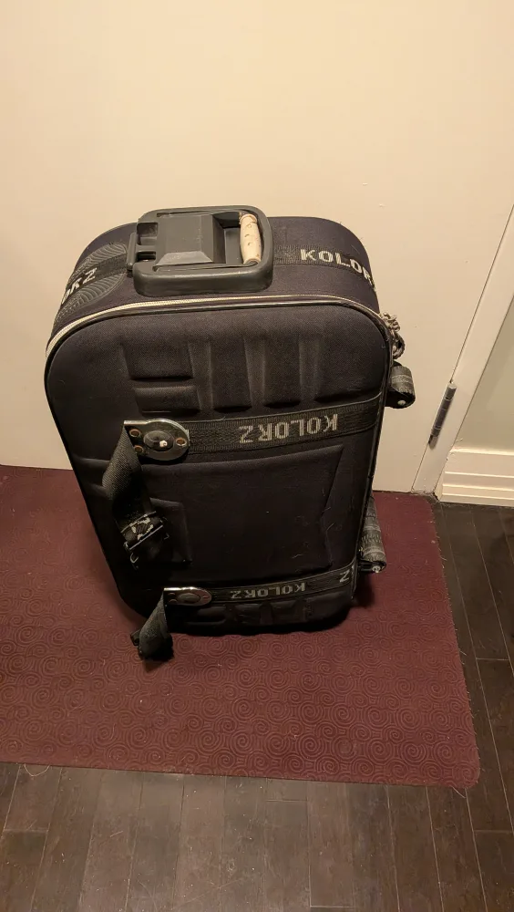 Kolorz Black Fabric Pull Luggage Suitcase thumbnail
