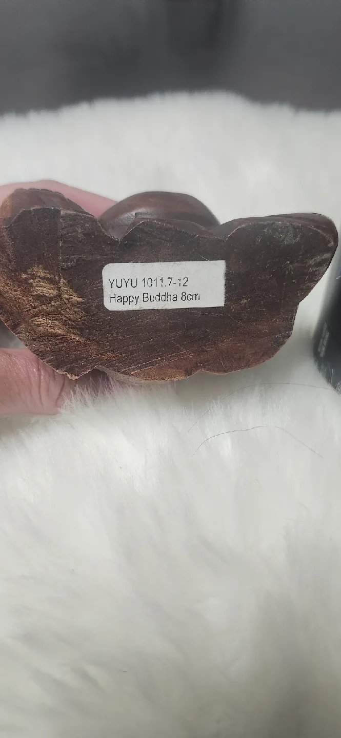 Wooden Happy Buddha 8cm image indicator(2)