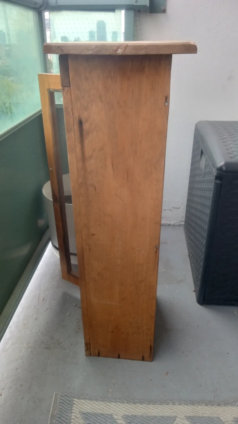 Wooden Cabinet with Mesh Door image indicator(3)