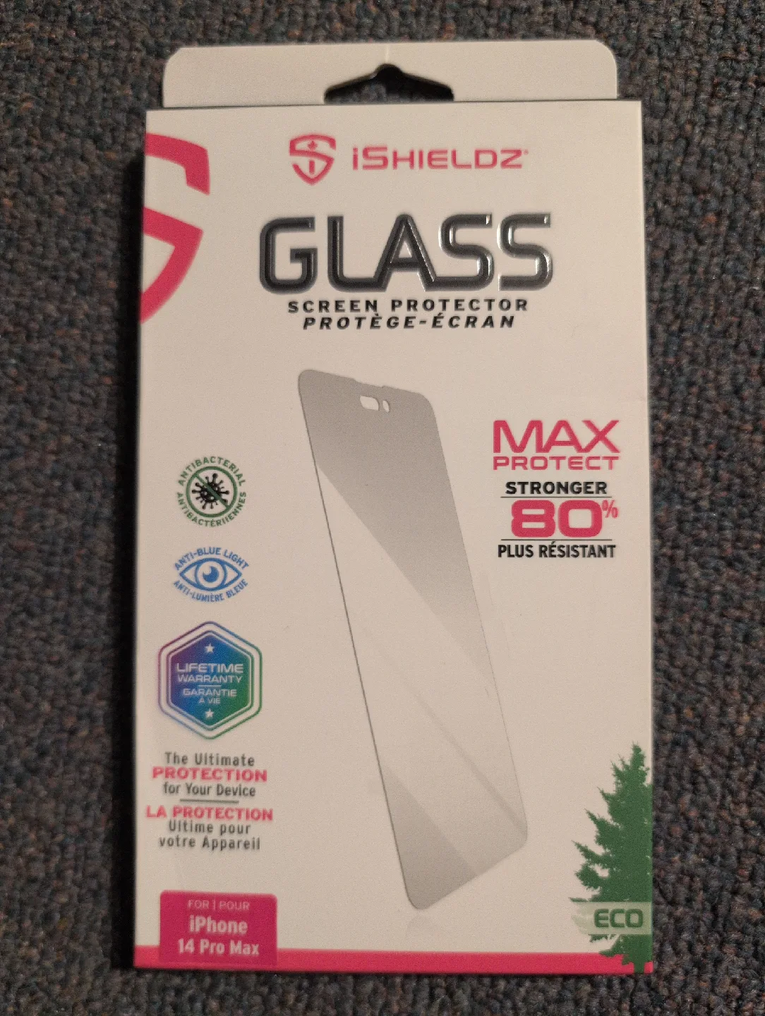 iShieldz Glass Screen Protector for iPhone 14 Pro Max thumbnail