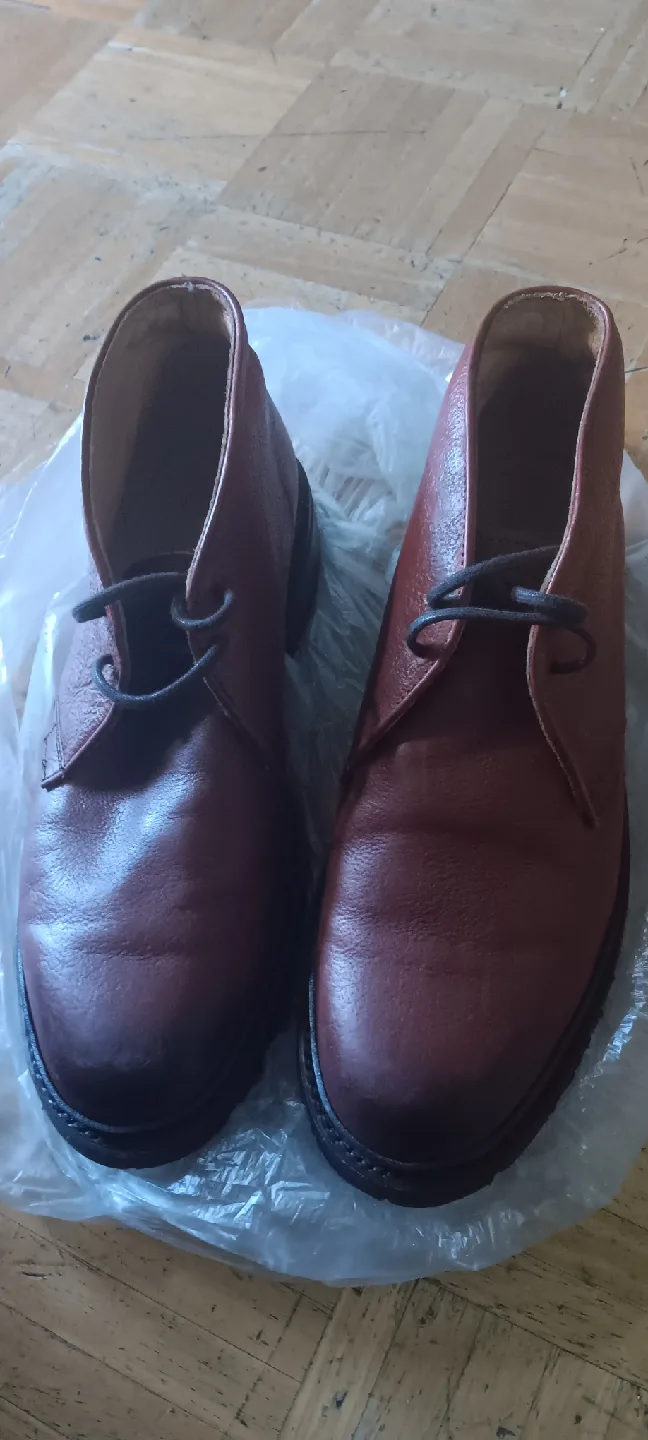 Leather Chukka Boots - Brown thumbnail