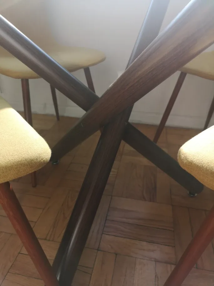 Mid-Century Modern Dining Set - Table & 4 Chairs image indicator(3)