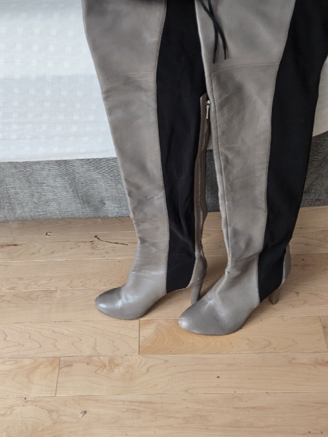 Nine West Grey Over-the-Knee Sz 6 Boots
