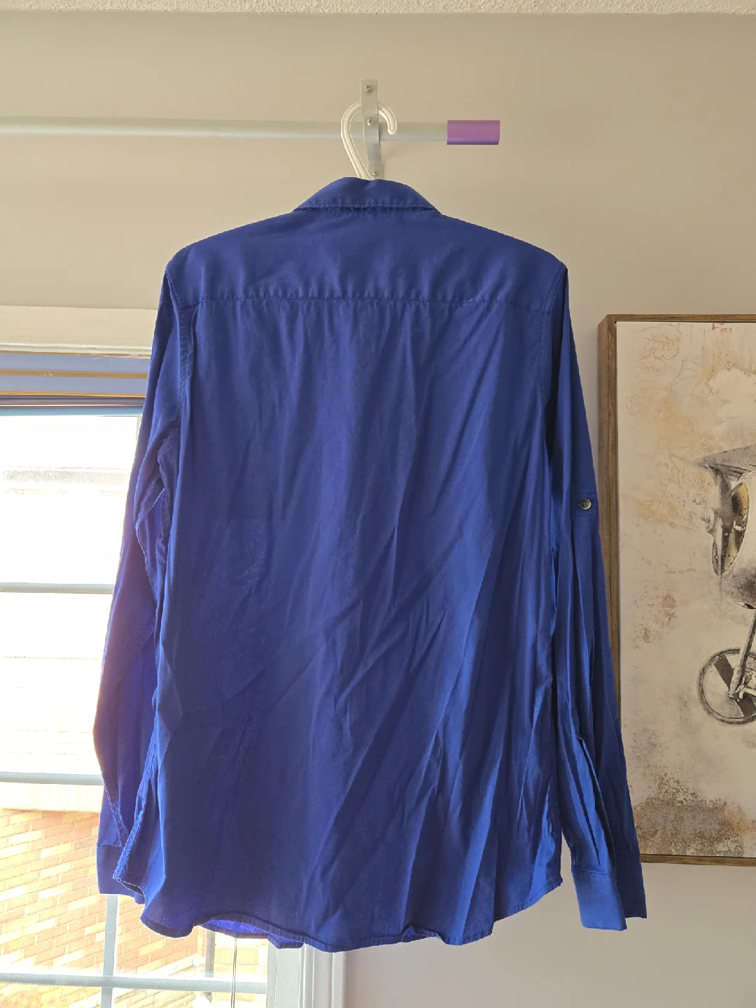 Calvin Klein Blue Button-Down Shirt - Size S image indicator(2)