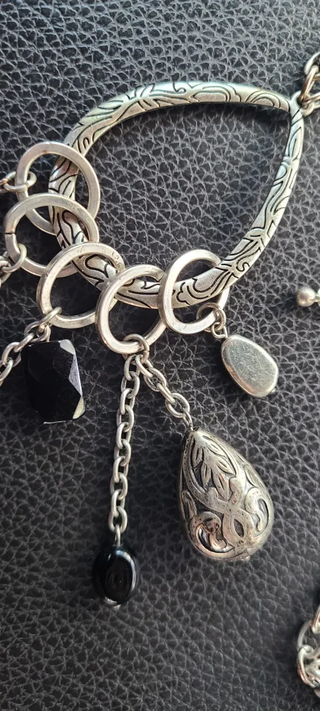 Silver Tone Statement Necklace thumbnail
