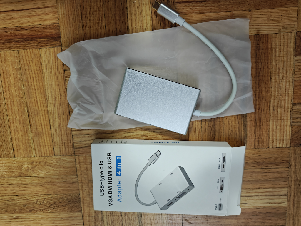 USB-Type C to VGA DVI HDMI & USB Adapter 4 in 1