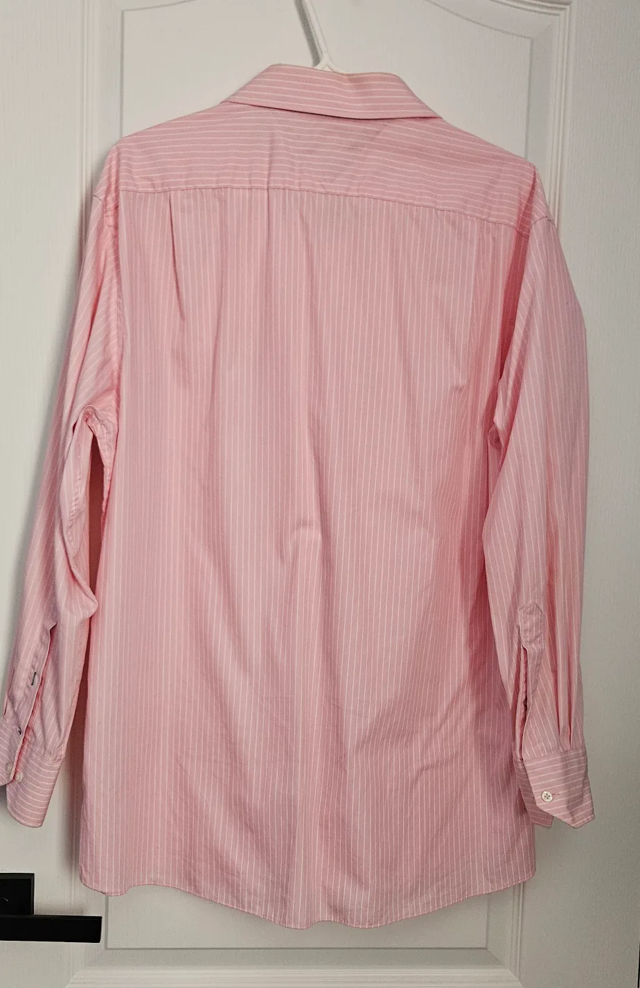 Tommy Hilfiger Men's Pink Striped Dress Shirt - L image indicator(2)