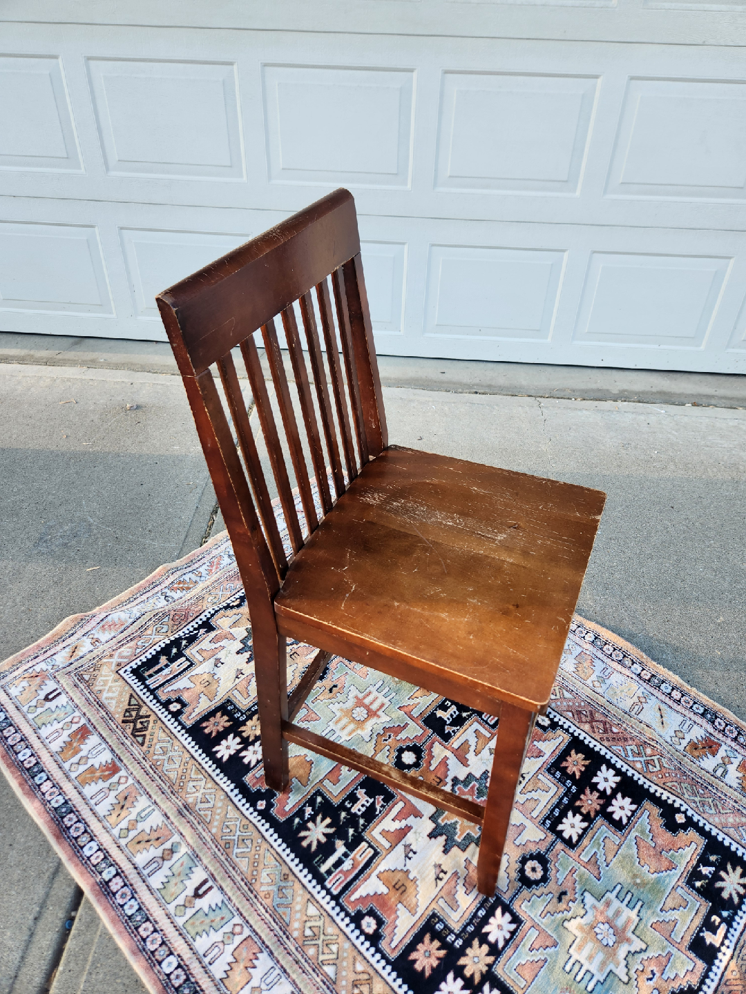mission style solid wood chair - photo 2