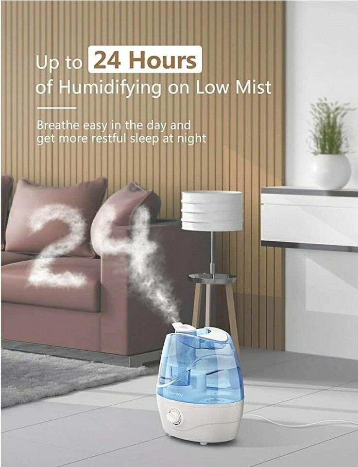 Cool Mist Humidifiers, Quiet Ultrasonic Humidifiers for Bedroom - photo 2