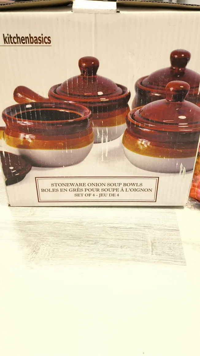 Kitchen Basics Stoneware French Onion Soup Bowls - Set of 4 thumbnail