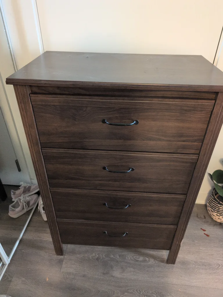 Wood 4-Drawer Dresser thumbnail