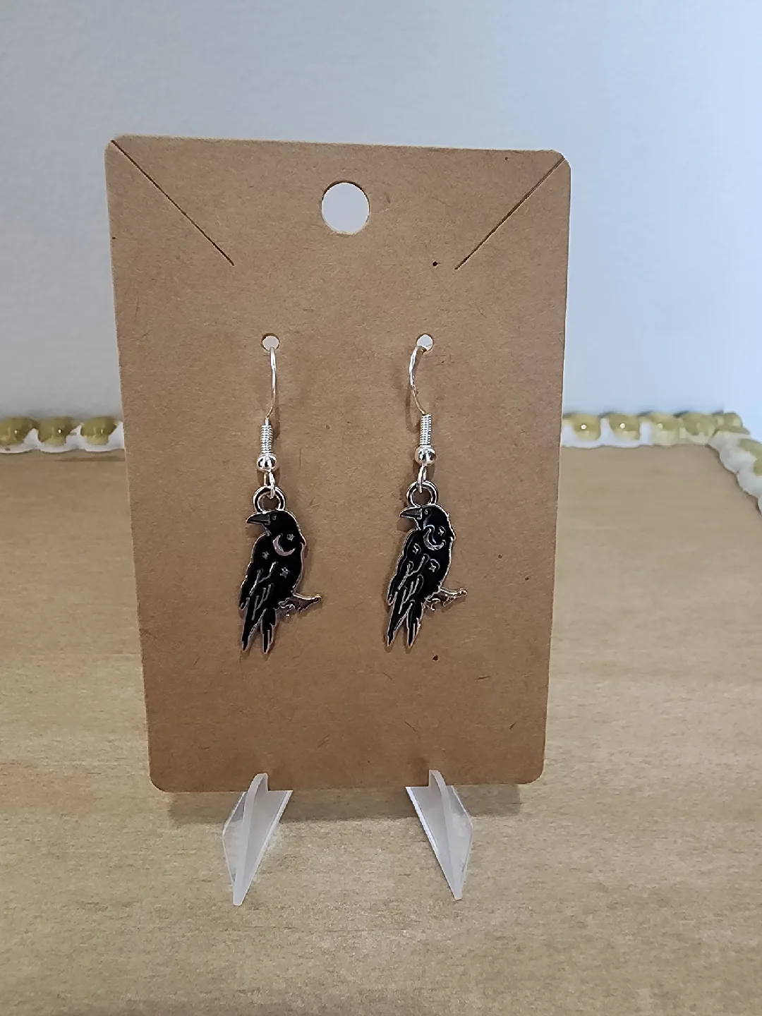 Handmade Raven Earrings image indicator(2)