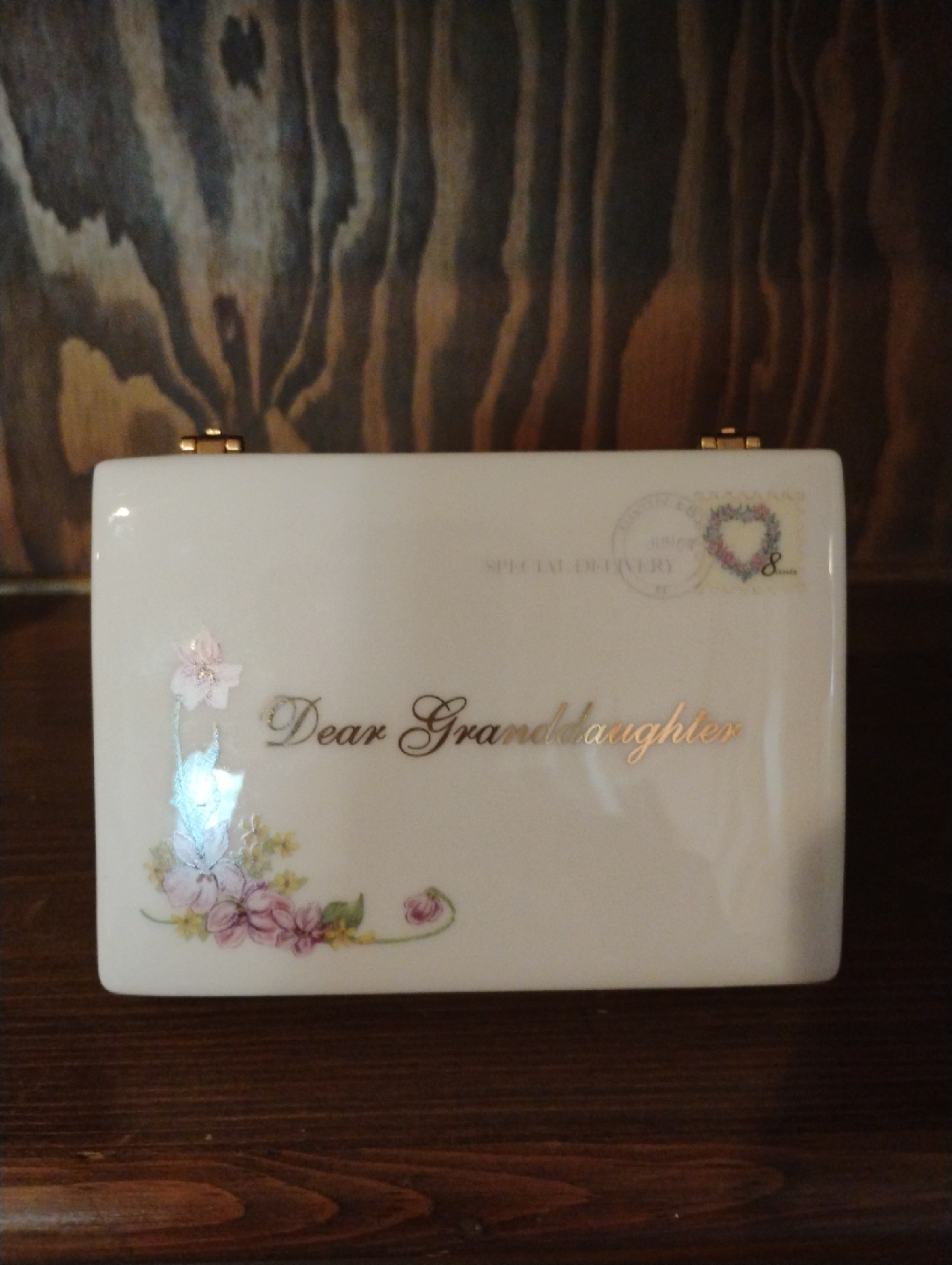 Heirloom Porcelain Granddaughter Music Box