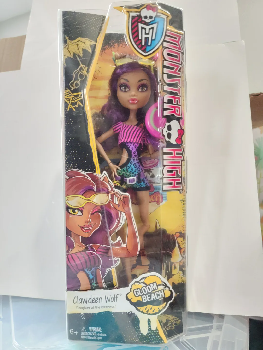 New Monster High Gloom Beach Clawdeen Wolf Doll thumbnail