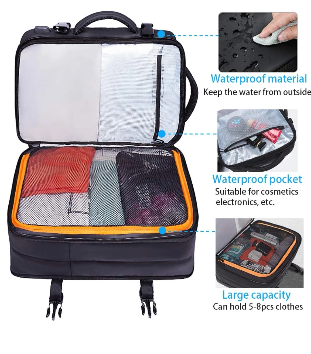 BANGE 35L Travel Backpack - Black - photo 3